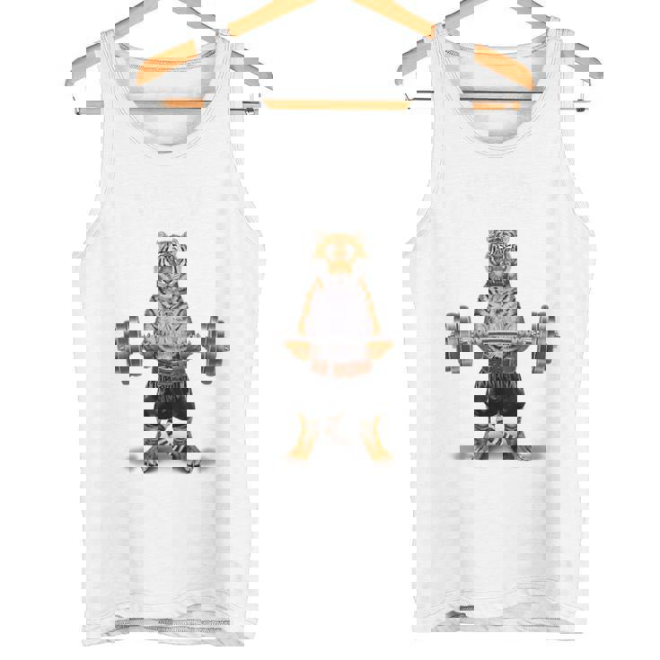 ウェイトリフティング 筋トレ バーベル やる気がないなら家に帰れ トラ 虎 タンクトップ