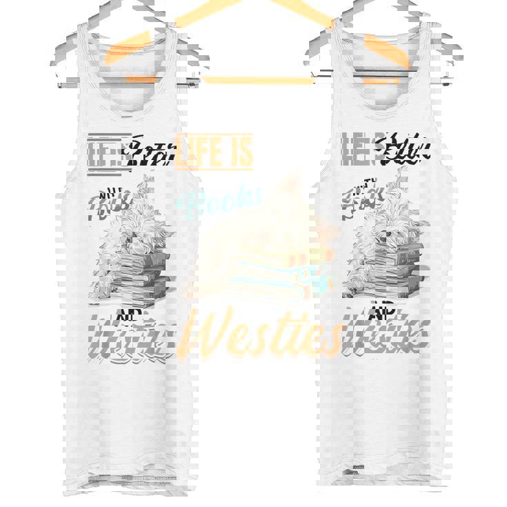 ウェスト・ハイランド・ホワイト・テリア・ウェスティ・ドッグブリード・ライフ・イズ・ベター タンクトップ