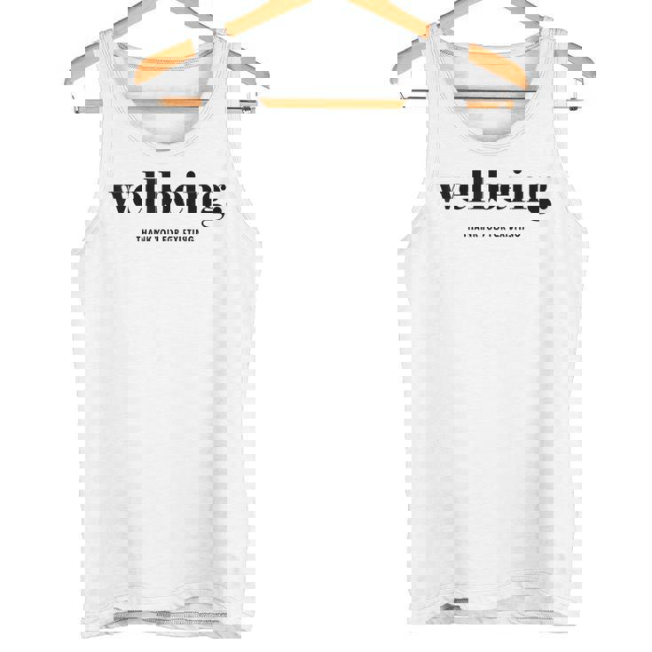 ウェルビーイング 既存に感謝 タンクトップ