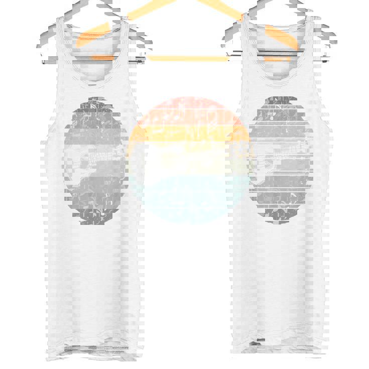 ウクレレ奏者 レトロ ウクレレ奏者 面白いウクレレ音楽 タンクトップ