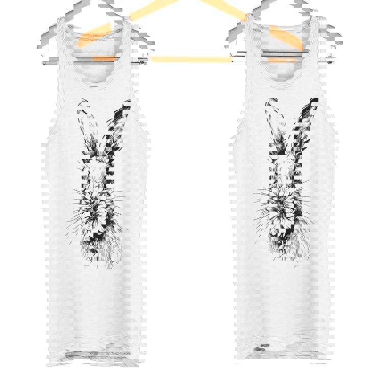 ウッドランド バニー コテージコア 花 春 素朴なイースター タンクトップ