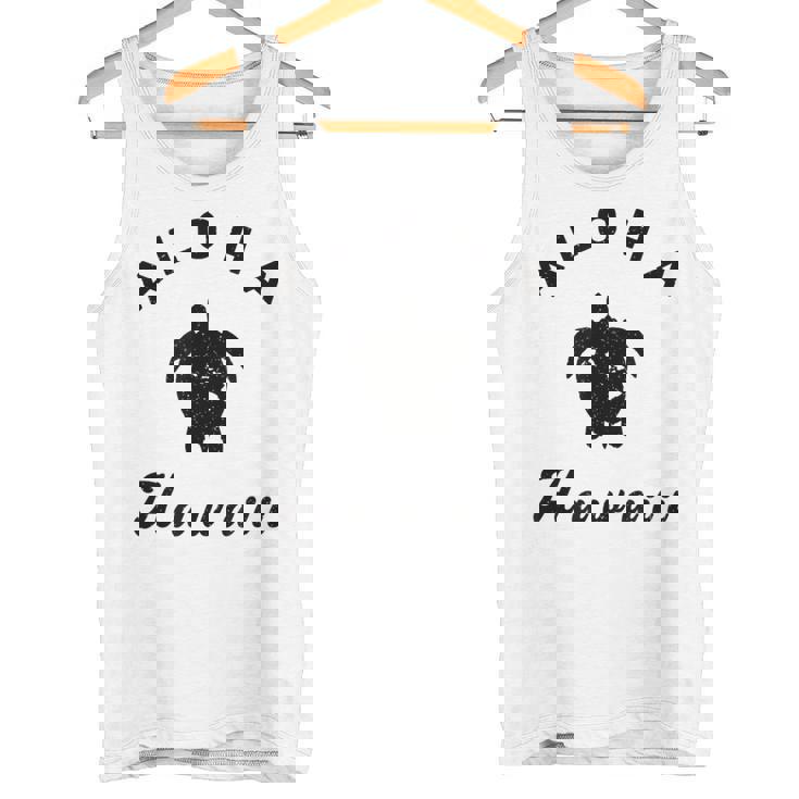 ウミガメ アロハ ハワイ Hi ハワイアンアイランド ホヌ ビンテージ クール タンクトップ