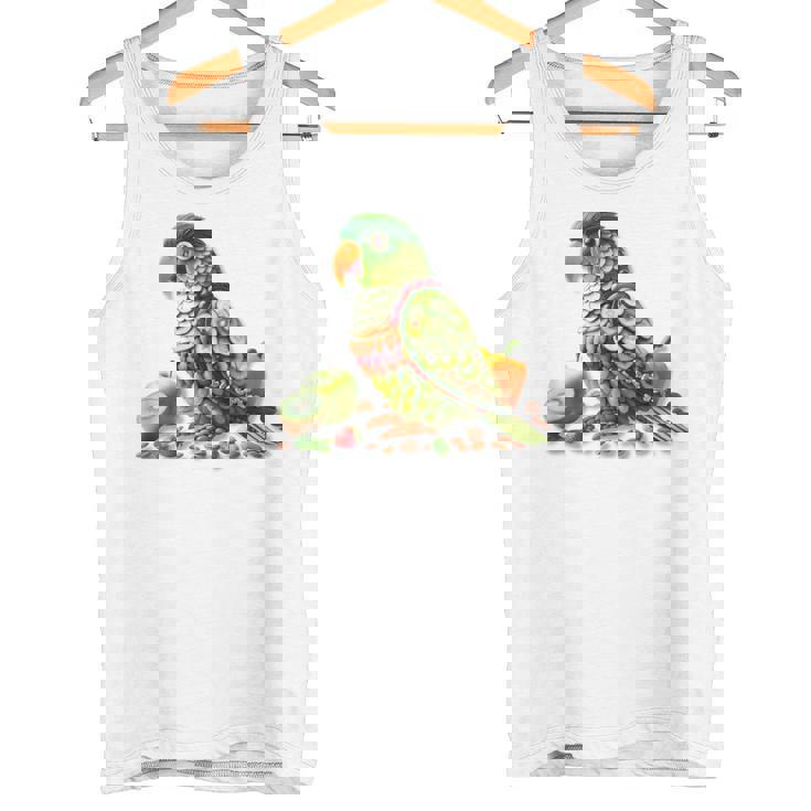 ウロコインコ フルーツアート トロピカル キウイ りんご ナッツ タンクトップ