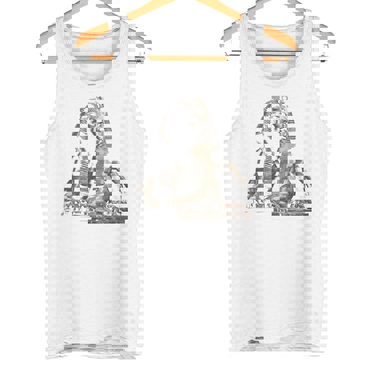 エジプト スフィンクス 神秘 ラムセス バックプリント タンクトップ