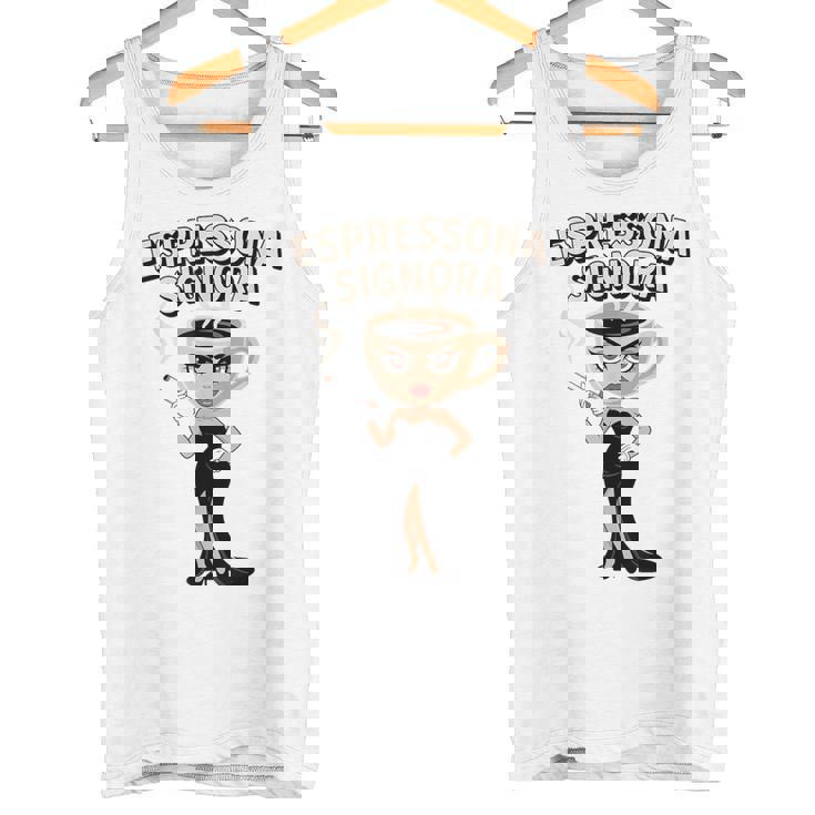 エスプレッソナ シニョーラ イタリアン Brainrot コーヒーミーム タンクトップ