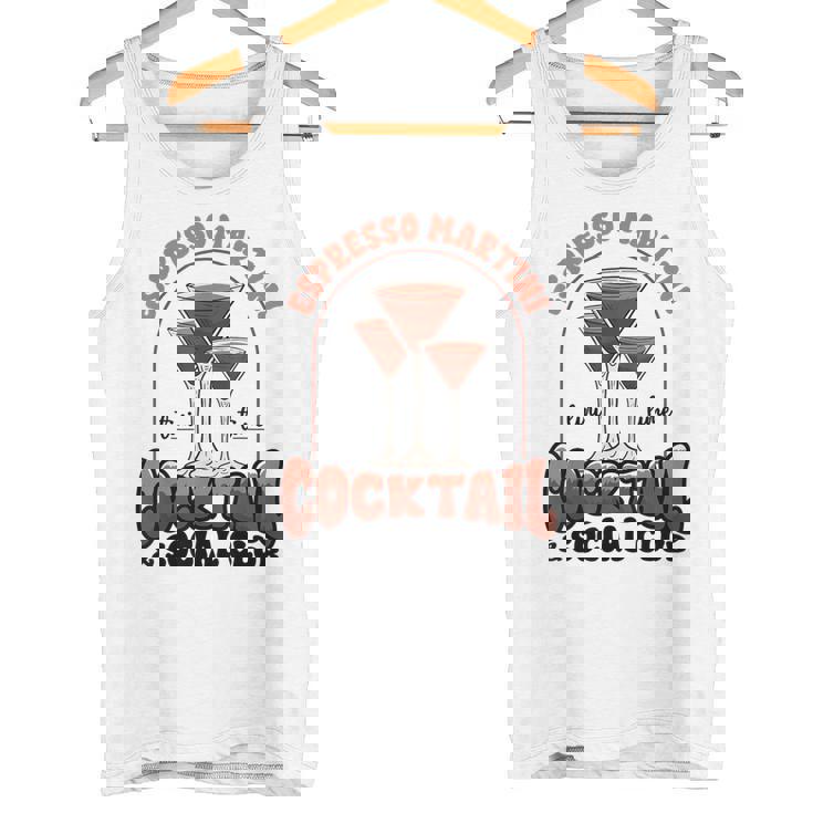 エスプレッソ・マティーニ・ソーシャル・クラブ・ウォッカ・コーヒー・ラバー・カクテル タンクトップ