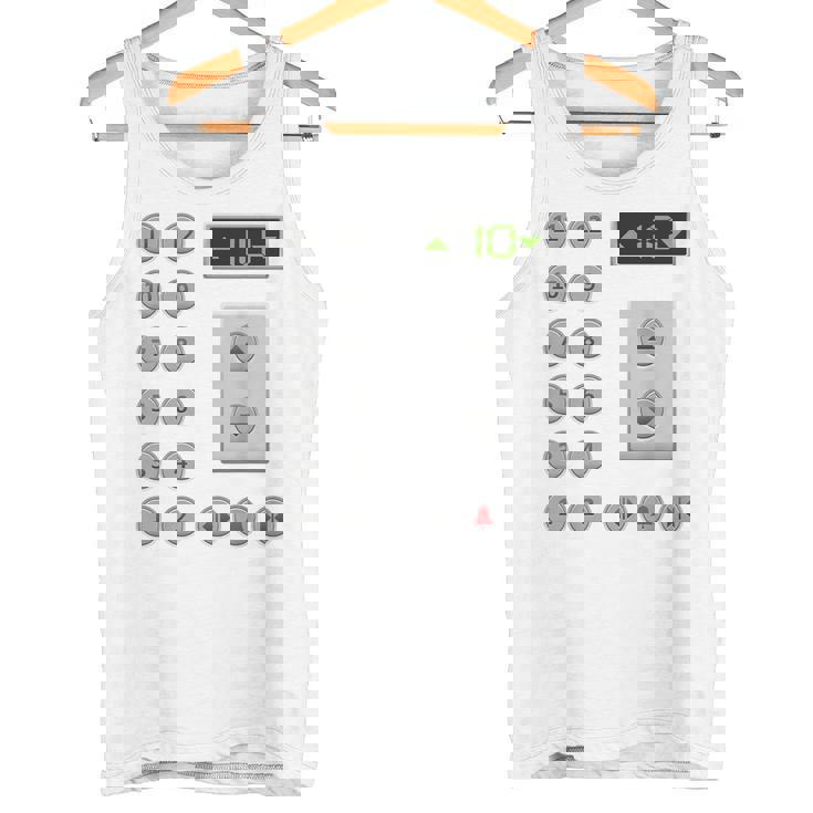 エレベーターボタン おもしろエレベーター タンクトップ