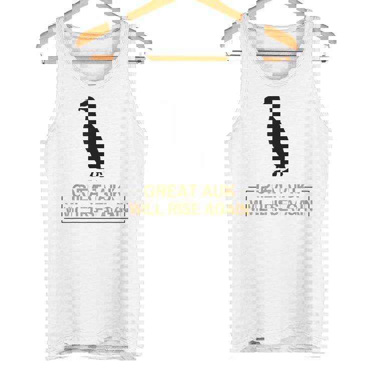 オオウミガラスは再び復活する 絶滅した飛べない鳥ペンギン タンクトップ