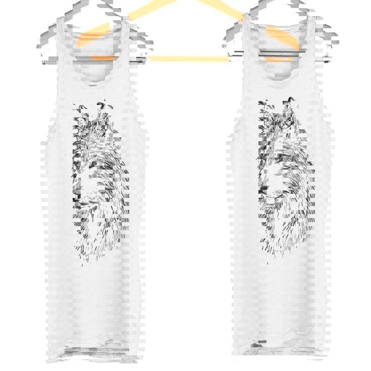 オオカミ イラスト デザイン 動物 シンボル ギフト タンクトップ