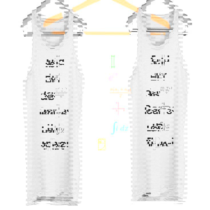 オタク数学ユークリッドオイラーガウスデカルトライプニッツフィボナッチ タンクトップ