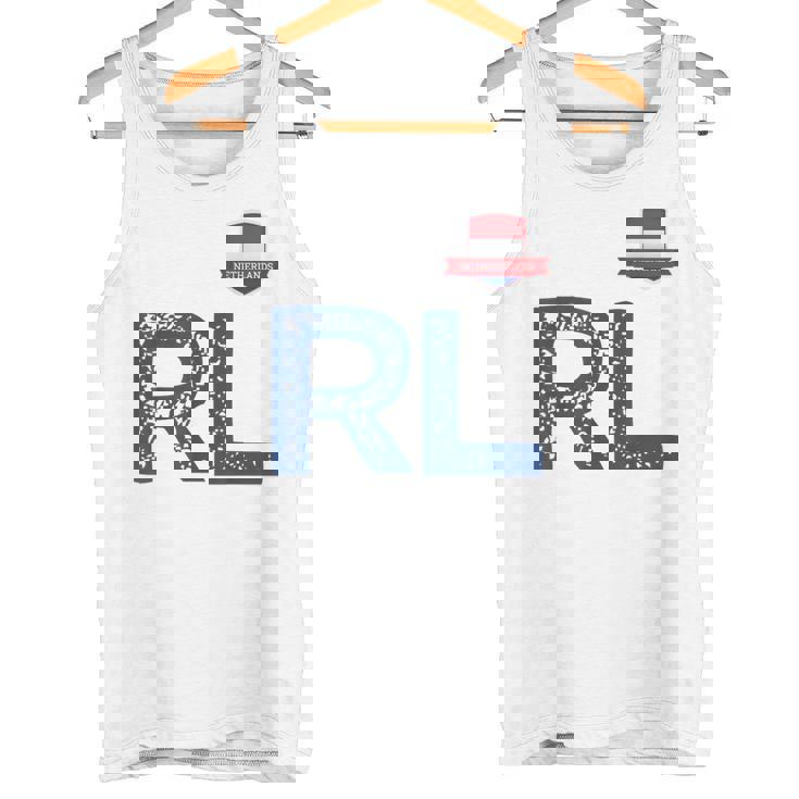 オランダ オランダ 人間の旗 文字 R And L Nederland タンクトップ