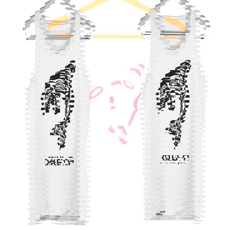 オークリー、カリフォルニア オルカキラー クジラ ネイティブアメリカン ギフト タンクトップ