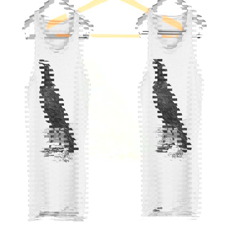 カラス ビンテージ イラスト カラス タンクトップ