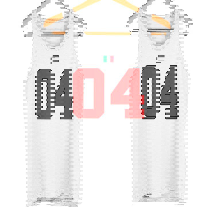 カレッジ 04 ナンバー スタイル ヴィンテージ イタリア国旗 タンクトップ