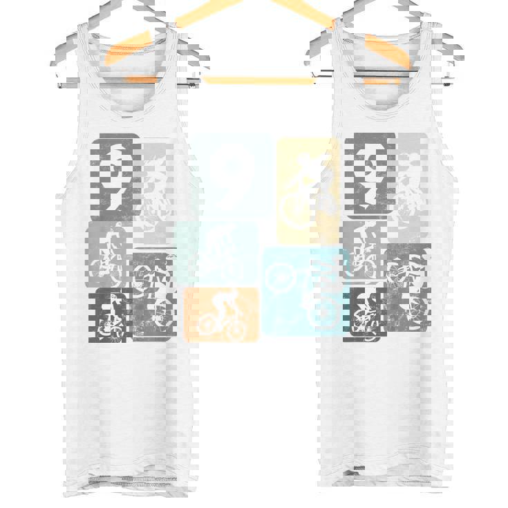 キッズ 9歳の男の子サイクリスト9歳の誕生日バイクマウンテンバイク タンクトップ