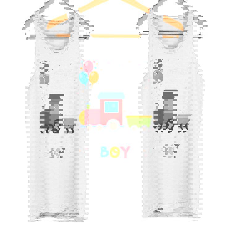 キッズ かっこいいチュー 3歳バースデーボーイ可愛い電車好き タンクトップ