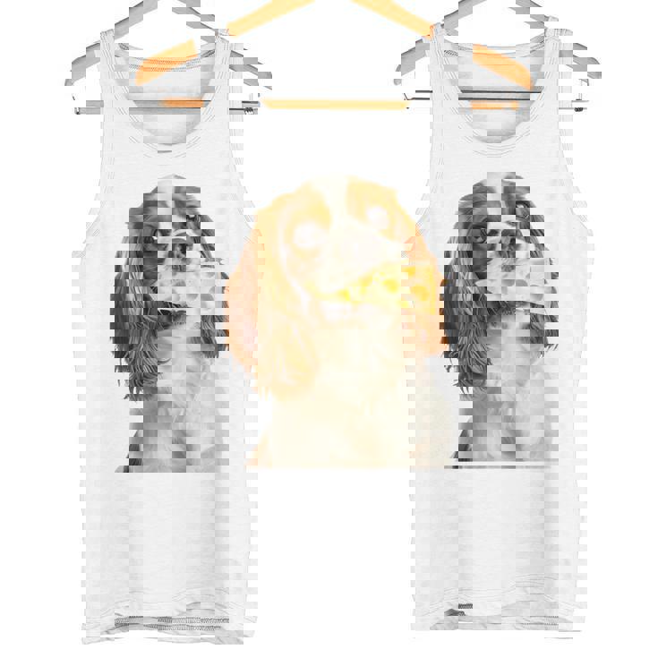 キャバリア・キング・チャールズ・スパニエル・チーズ・ドッグキャバリアー 長袖tシャツ タンクトップ