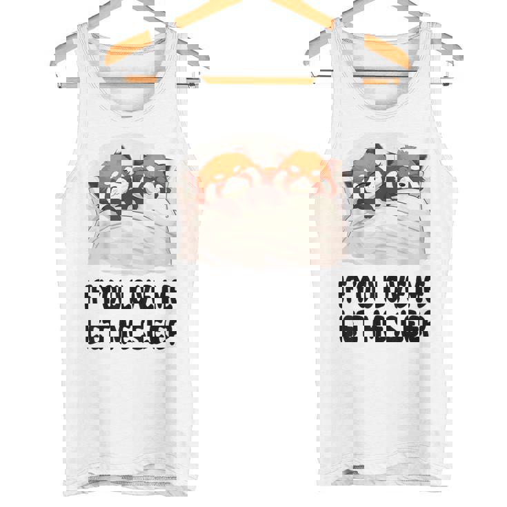 キュートなレッサーパンダ If You Love Meleep パジャマ タンクトップ