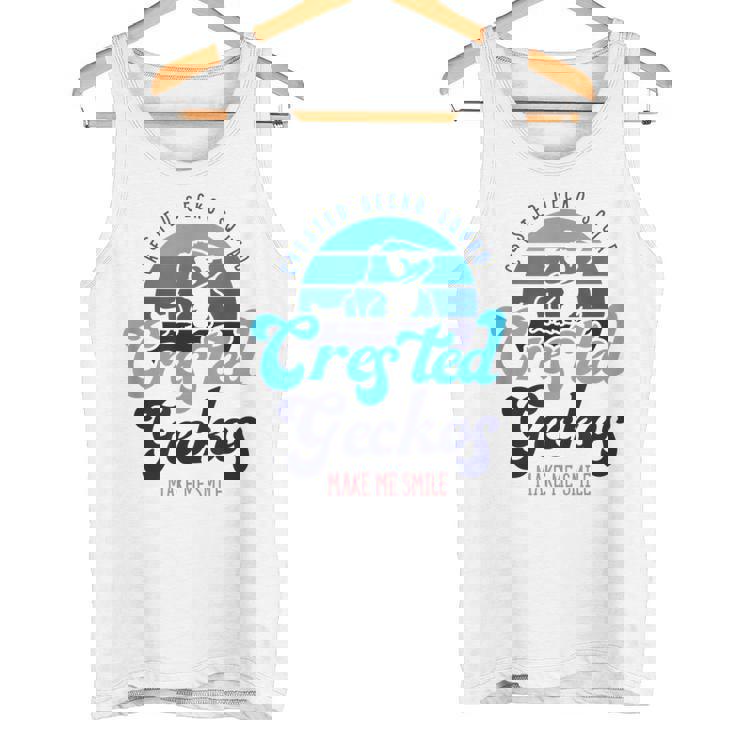 クレステッドゲッコーは私を笑顔にする エキゾチックなトカゲ タンクトップ