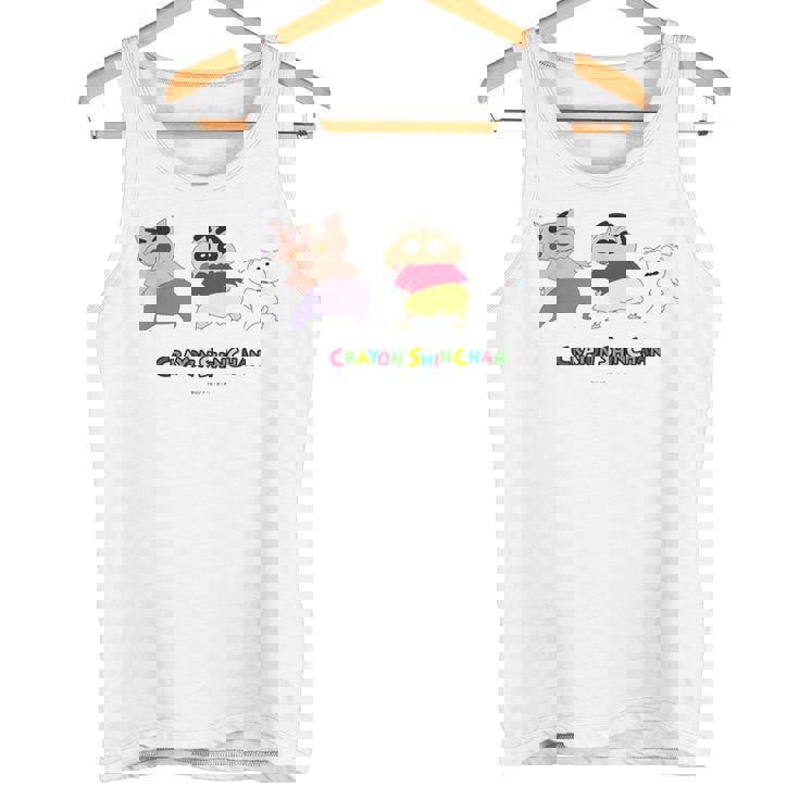 クレヨンしんちゃん 振り向き「ぶりぶり＆しんちゃん＆シロ」 タンクトップ