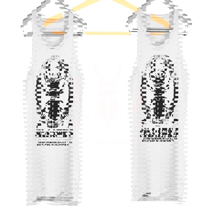 クワガタムシ昆虫コレクターデザイン タンクトップ