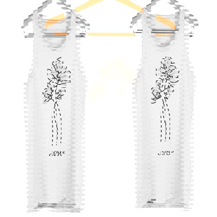 クール コスモス ボタニカル 花 かわいい コスモス 花好き タンクトップ