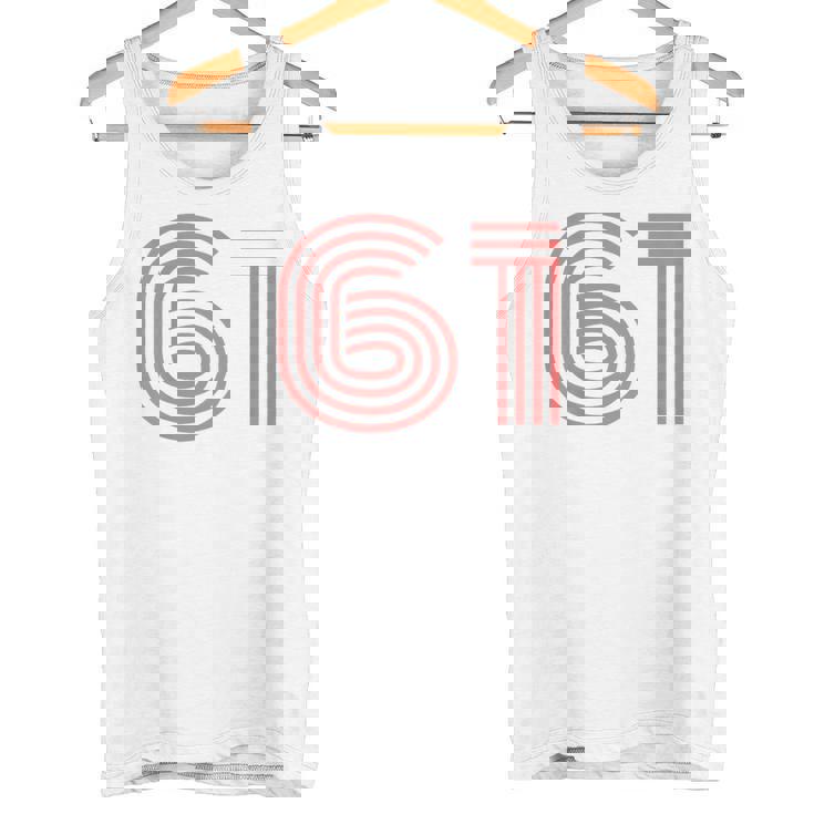 クールレトロライティングジャージ、背番号61 1961 タンクトップ