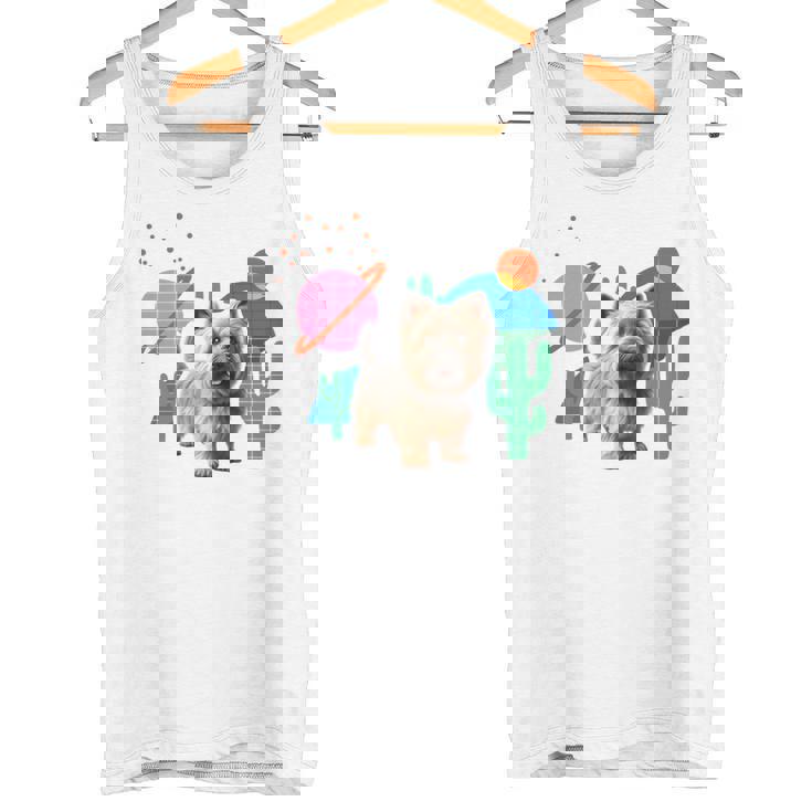 ケアンテリア デザートデザイン犬 長袖tシャツ タンクトップ