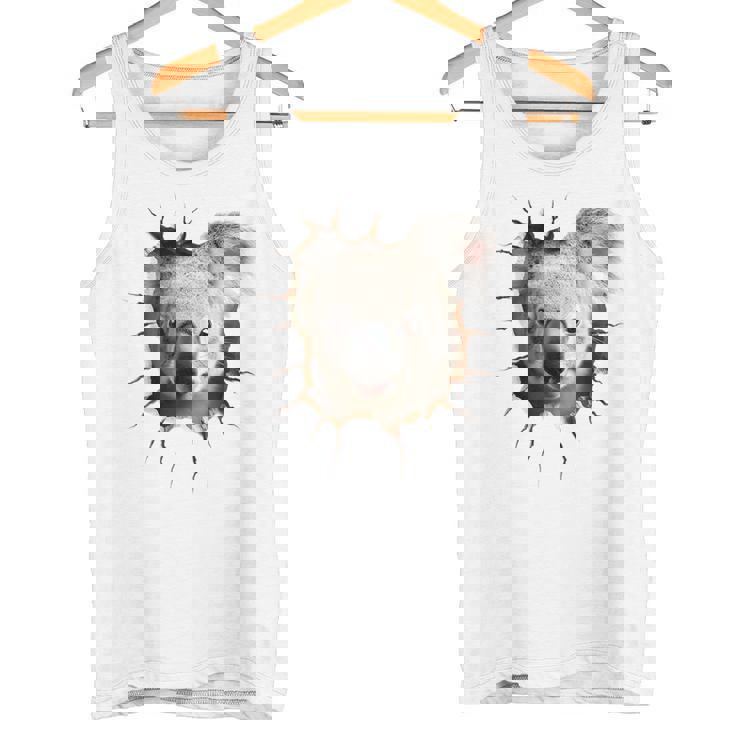 コアラ アニマル柄 動物園 ポートレート イラスト かわいい コアラ タンクトップ