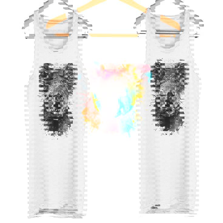 コアラ アートワーク カラフル アートアニマル コアラ タンクトップ