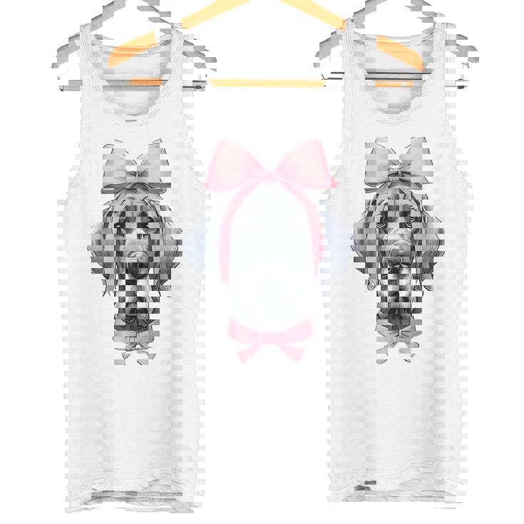 コケットボウ グレートデーン 犬 ママ ピンクリボン キュート 母の日 タンクトップ