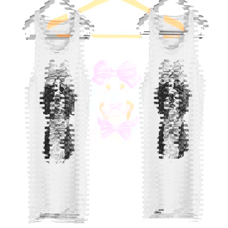 コケットボウ バーニーズマウンテンドッグ ママピンクリボンガール タンクトップ