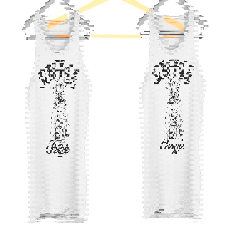 コーヒーとチェシー犬 チェサピークベイレトリーバー 子犬 タンクトップ