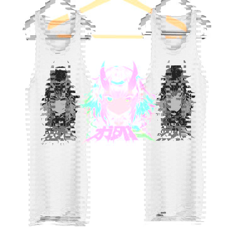 ゴシック アニメ 鬼 わいふ かわいい 日本 漫画 ヴェーパーウェア レトロ 長袖tシャツ タンクトップ