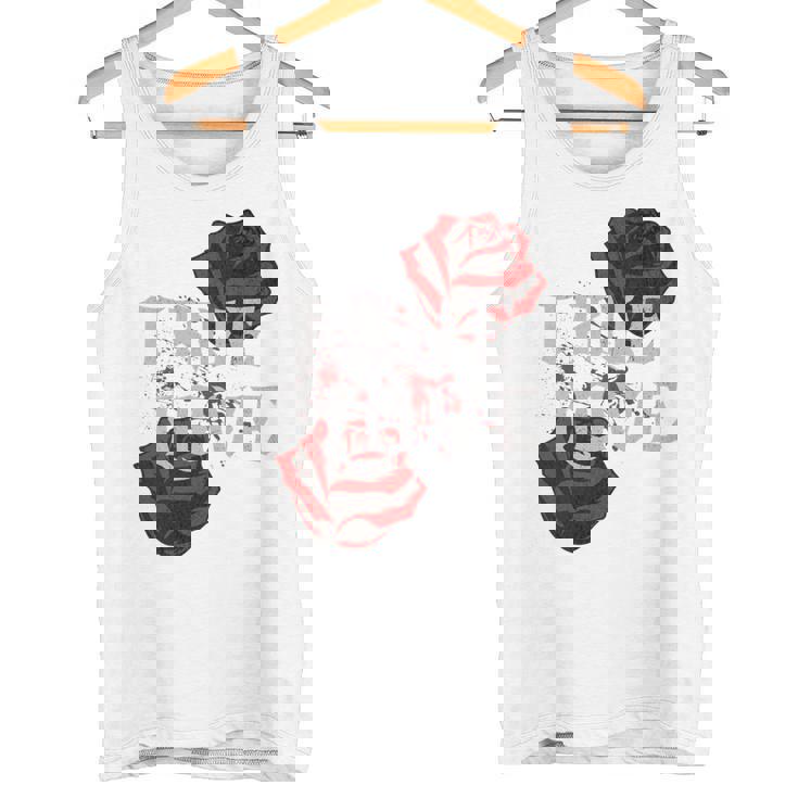 ゴシック ローズ パンク ラブ バレンタイン 学生 ロックミュージック ギグ 長袖tシャツ タンクトップ