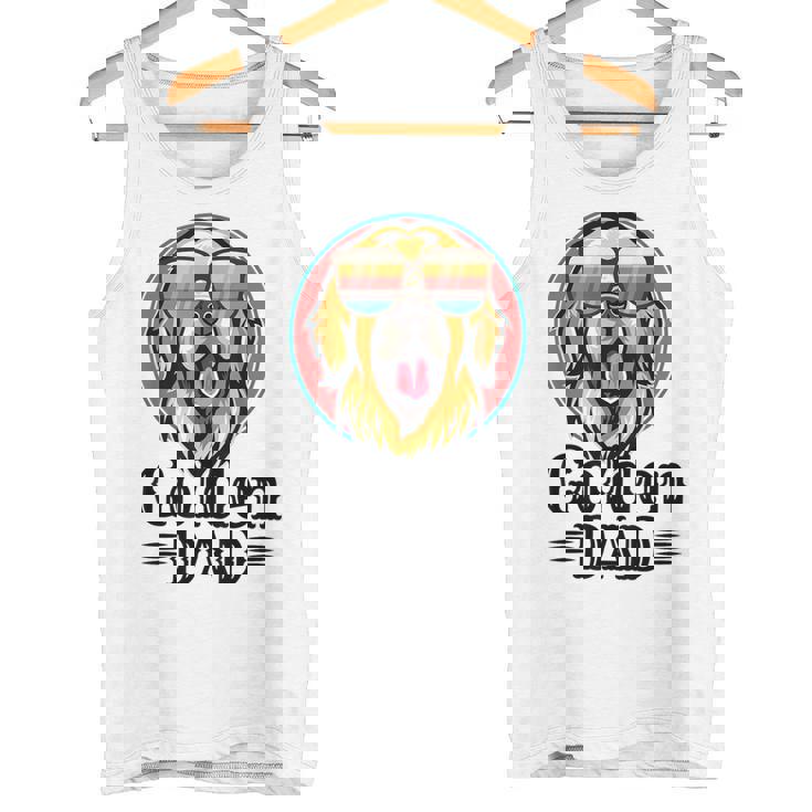 ゴールデンパパヴィンテージゴールデンレトリバー犬のための父親の日 タンクトップ