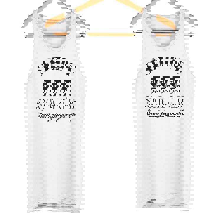 サイドライン ソーシャルクラブ ピーナッツギャラリー サッカーライフ おもしろサッカー タンクトップ