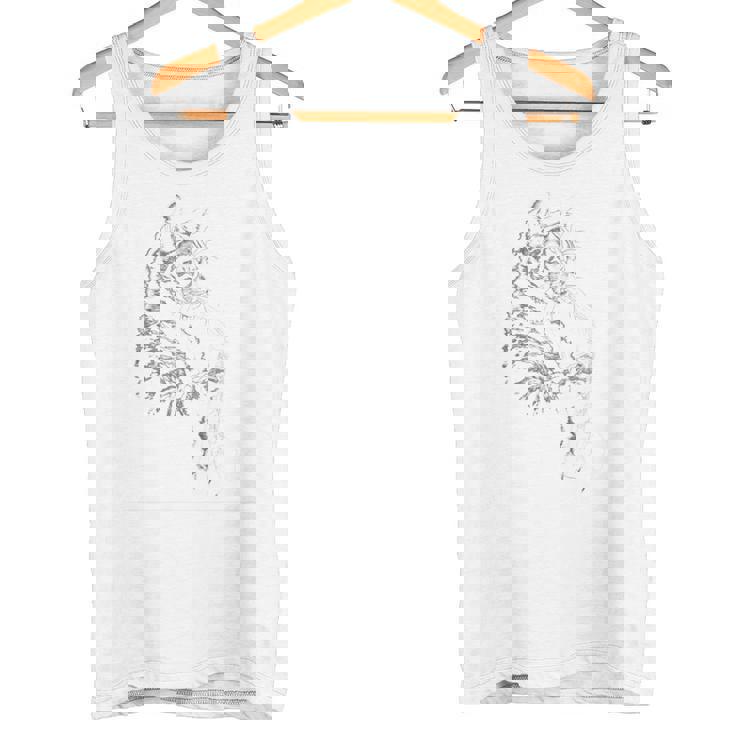 サックスを奏でる猫 ヴィンテージ ジャズ ミュージシャン サクソフォニスト 長袖tシャツ タンクトップ