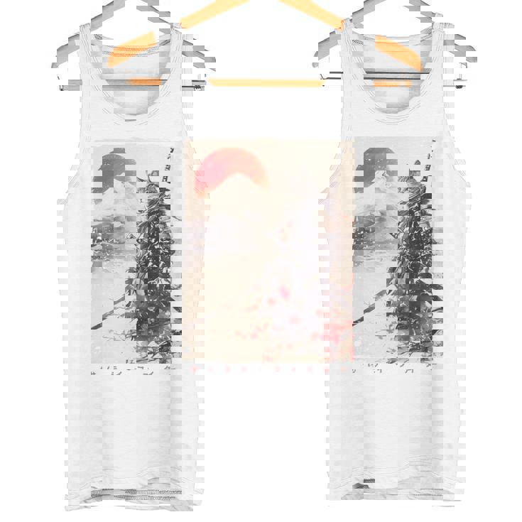 サムライ 猫戦士 浮世 墨絵 猫 サムライ 長袖tシャツ タンクトップ