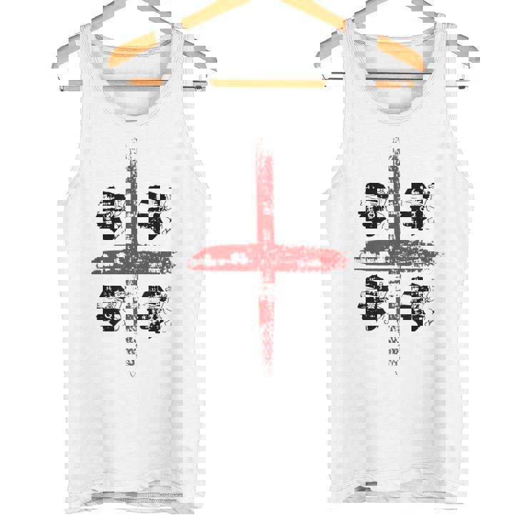 サルディニア国旗イタリア、四つのムーア国旗、グランジアート効果 タンクトップ