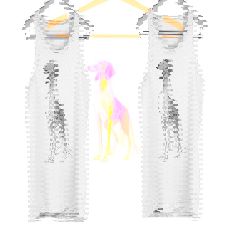 サルーキ 犬 モチーフ ペット 作品 サルーキ タンクトップ