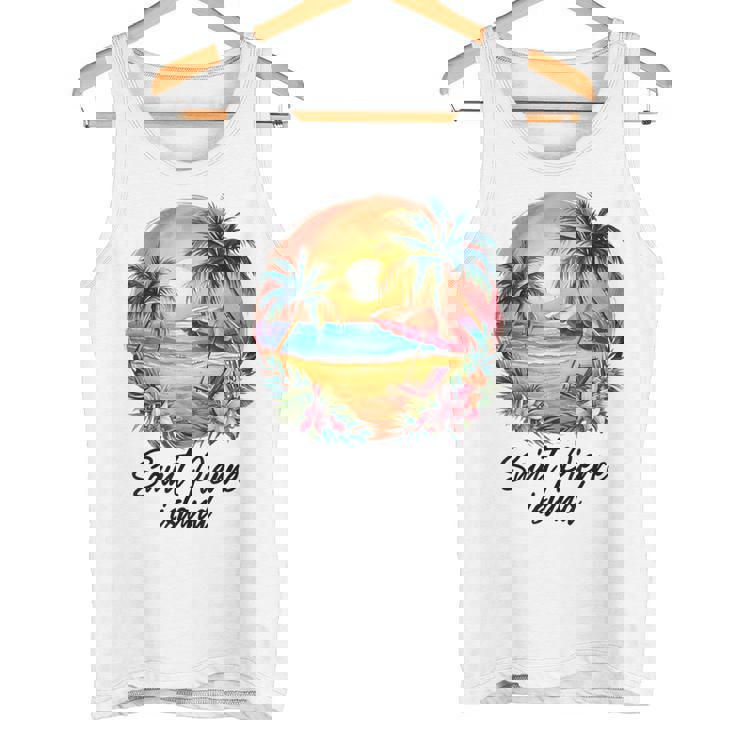 サンピエール島旅行、フランス観光夏休み タンクトップ