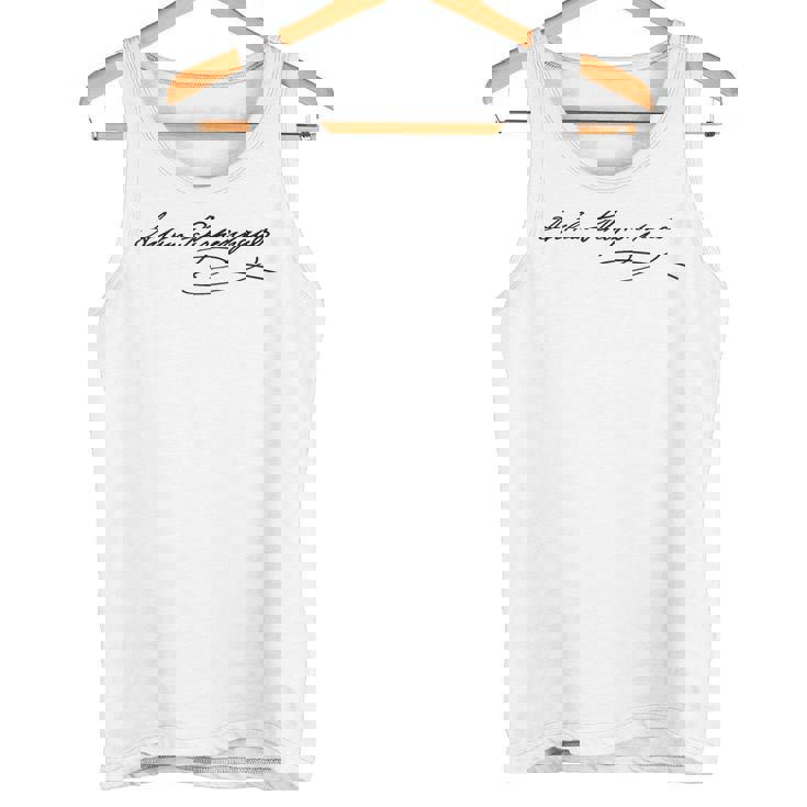 シグネチャーショーペンハウアーの哲学者 タンクトップ