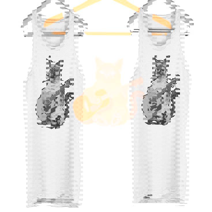 シャム猫ギタリスト ミーザー ギター奏者 タンクトップ
