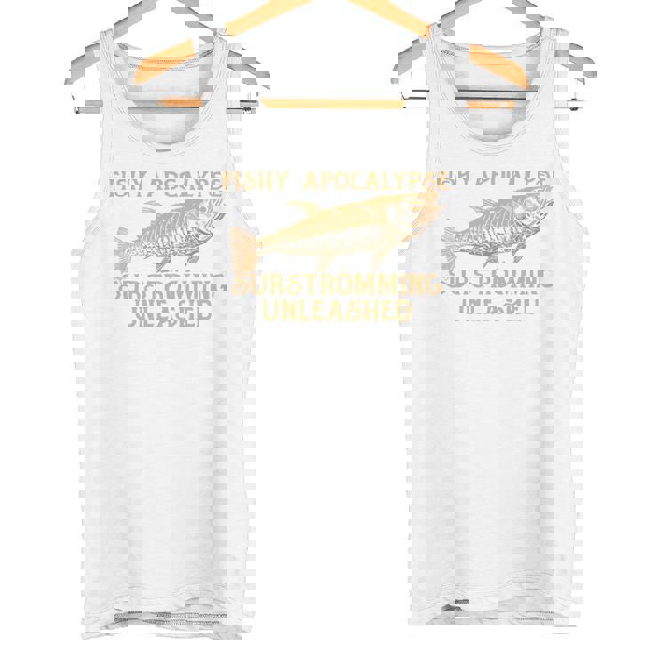 シュールストレミングの臭いゲロ魚チャレンジ 長袖tシャツ タンクトップ