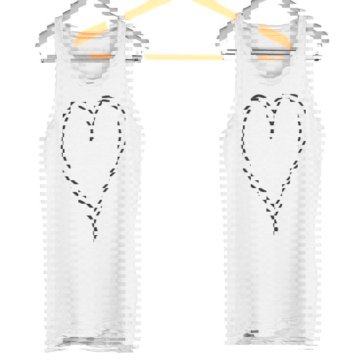 シンプル ハート タンクトップ