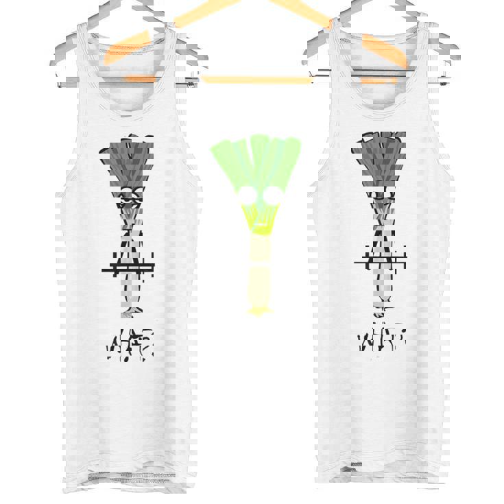 ジムでのトレーニングのための面白いネギフィットネスギフト タンクトップ