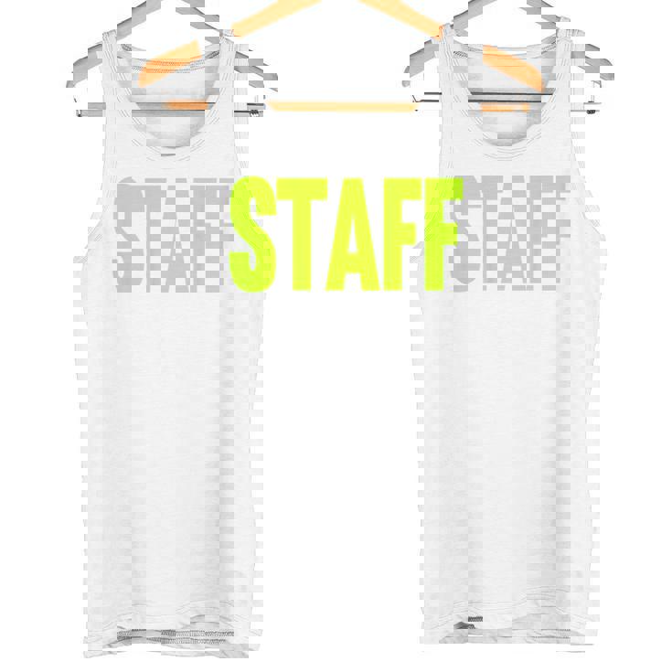 スタッフ イベント 衣装 クルー 音楽祭 Backprint ワーカー タンクトップ