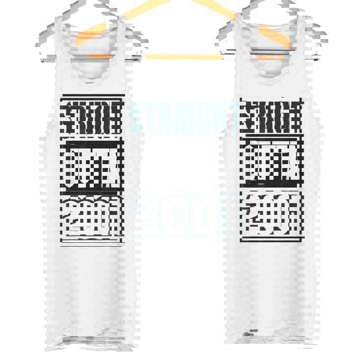 ストレイト・アウタ 2001 バースデー 2001 年生まれ 2001 ヴィンテージ タンクトップ