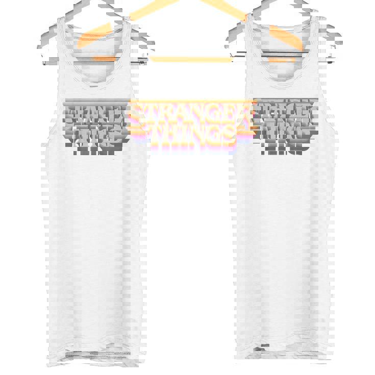 ストレンジャー・シングス ロゴ レトロ 旅行 ファン 記念品 タンクトップ